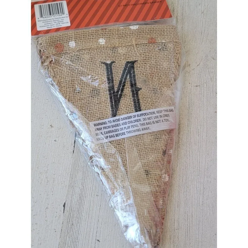 Kirkland 13 &‎ Boo Avenue Halloween Banner rustic